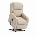 Fauteuil releveur électrique inclinable beige en polyester 82 x 92 x 106 cm